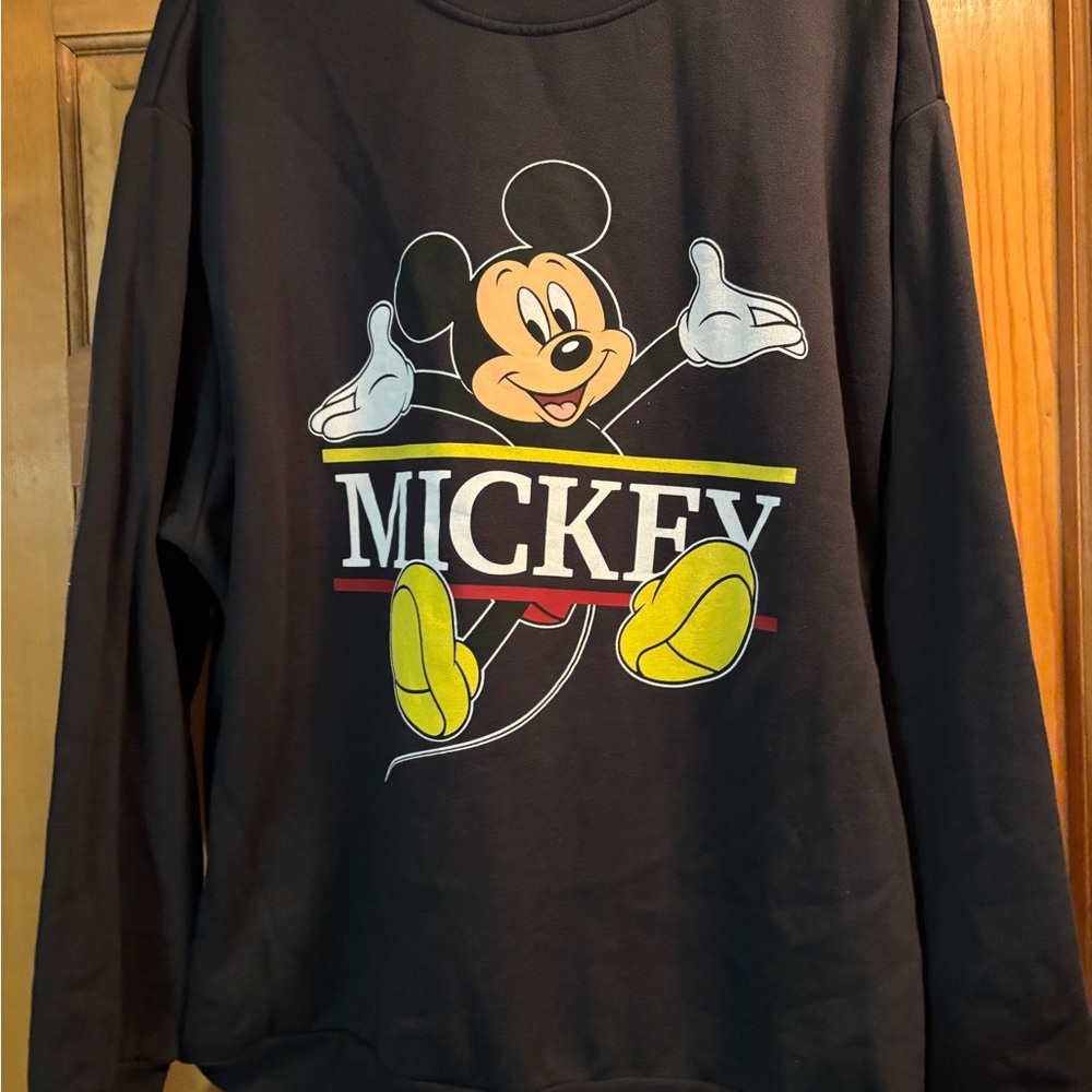 Mickey Mouse Black Sweatshirt XXL NWT